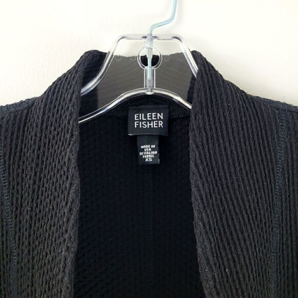 EILEEN FISHER waffle knit open cardigan - Picture 2 of 7